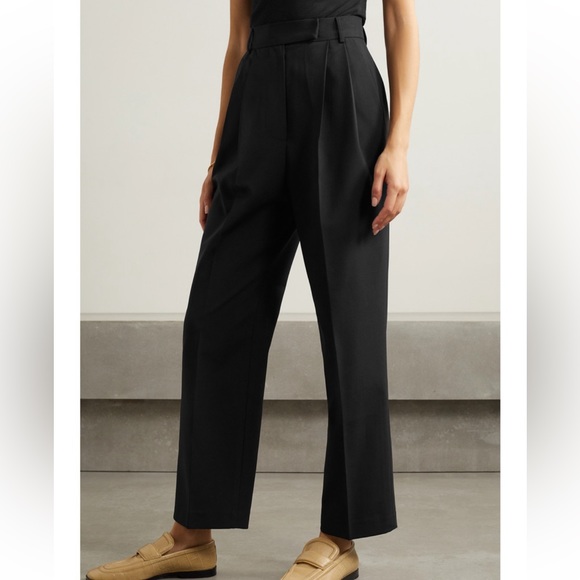 The Frankie Shop Bea Crepe Straight Leg Pants - Picture 1 of 5